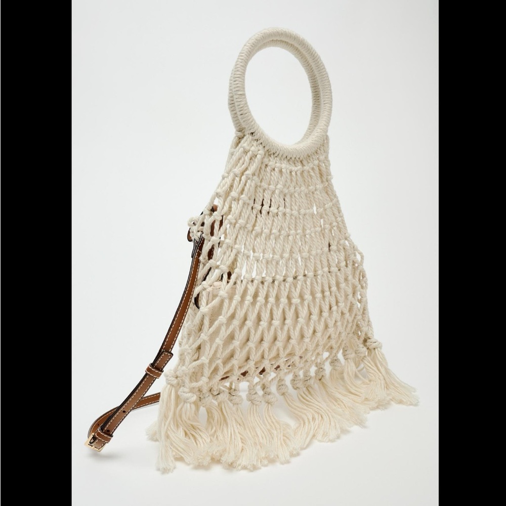 MACRAMÉ SHOPPER BAG - Picture 4 of 9
